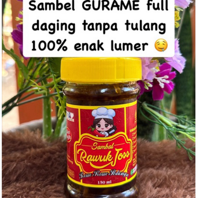 

SAMBEL GURAME RAWUK JOSS ONLY 150g sambel ikan gurame enak banget