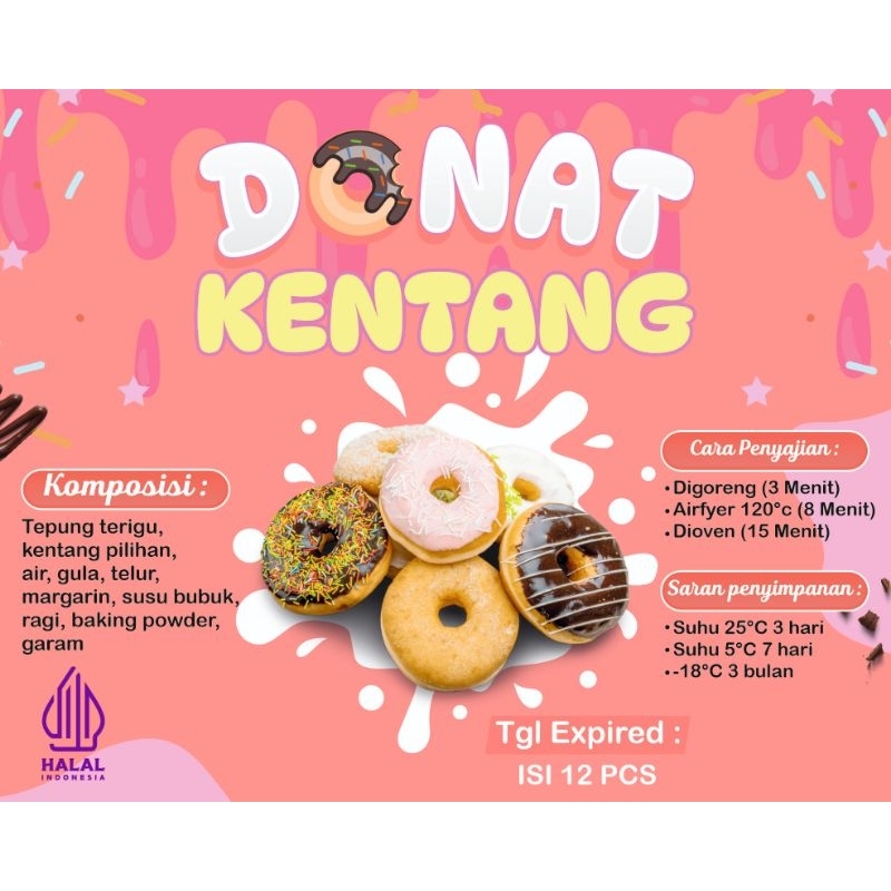

Donat Kentang Frozen Food 12 Pcs