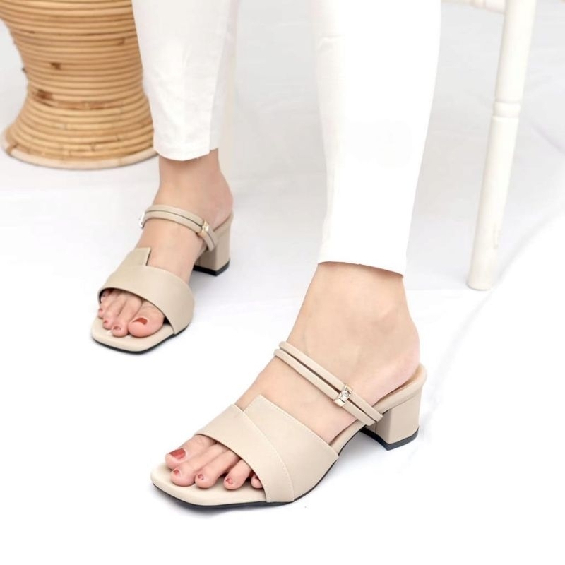 A&F SALSA Sandal heels wanita jumbo /Sendal big size 37/44 /Sandal pesta