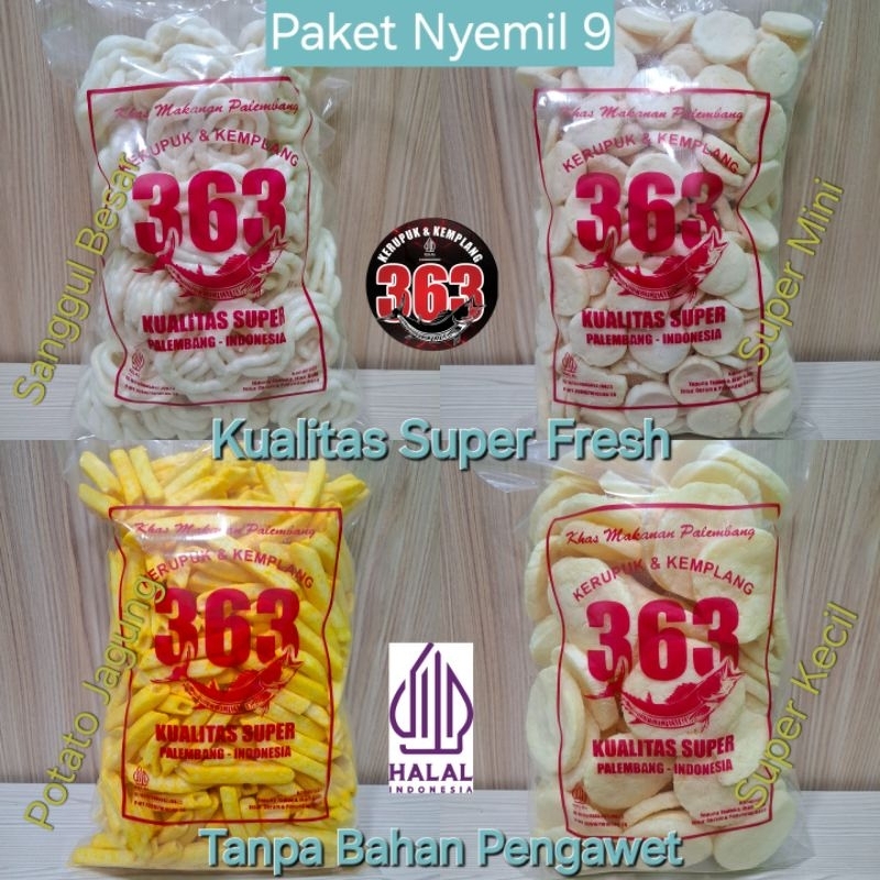 

PAKET Nyemil 9 Kerupuk Kemplang 363 Kualitas Asli Ikan Super Fresh Halal