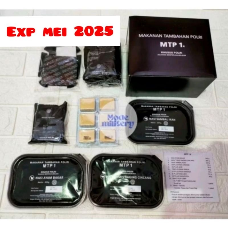 MTP1 RANSUM POLRI I Murah 1 set lengkap I Survival food makanan camping