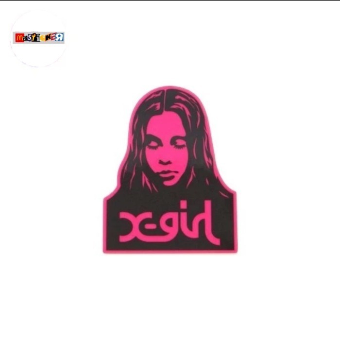 

sticker X-GIRL logo diecut stiker xgirl japan streetwear