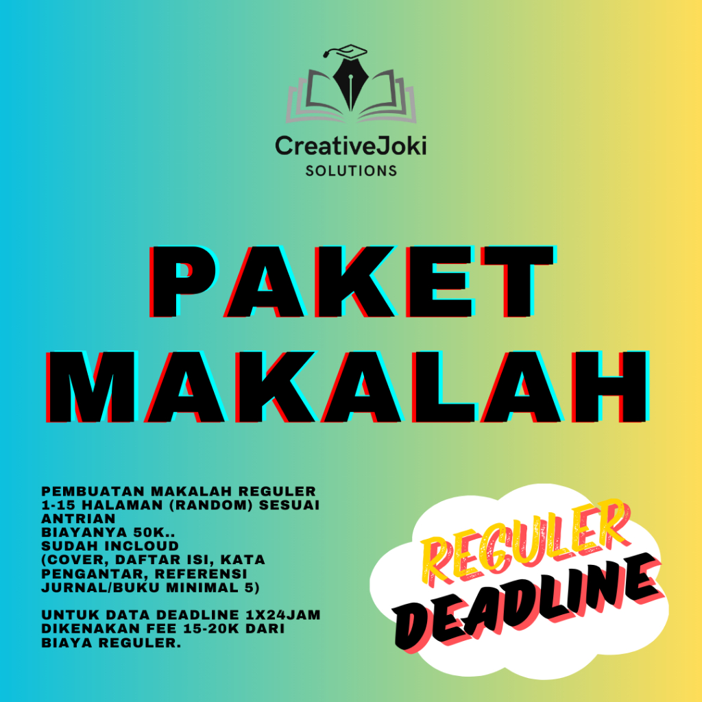PAKET MAKALAH || CreativeJoki Solutions