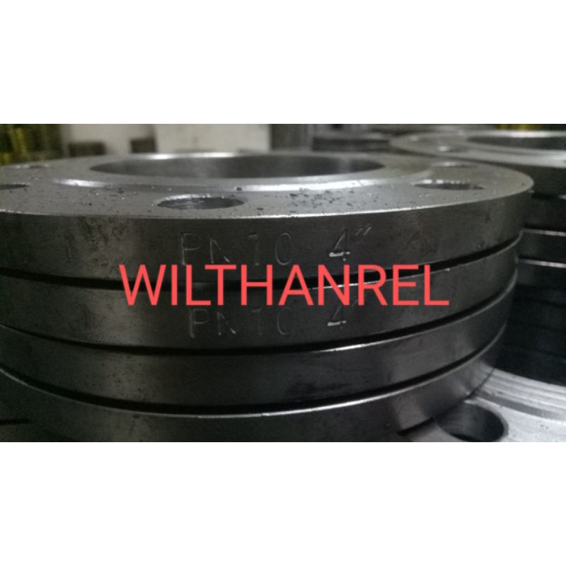 flange pn10 besi 4" bahan carbon steel