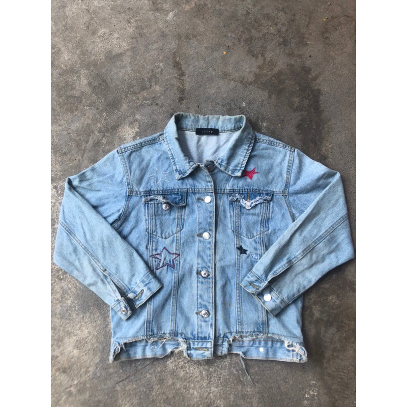 Denim Jacket Punk Croptop 90's