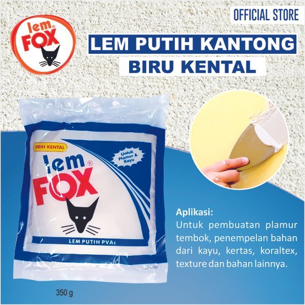 

Lem Fox PVAc Biru/Lem Fox biru/Lem Fox putih kantong biru