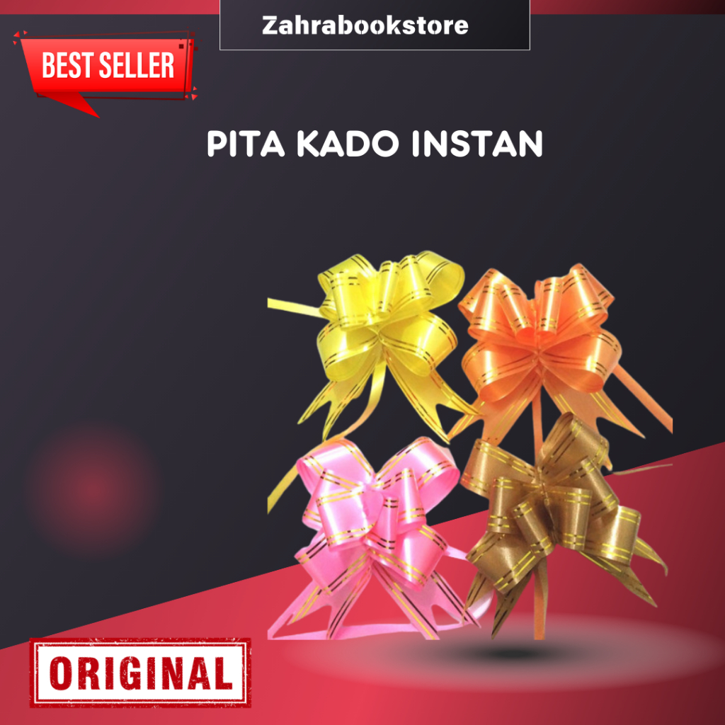 

PITA KADO INSTAN UNTUK HAMPES/PEMBUNGKUS KADO/PITA UNTUK KADO/PITA INSTAN