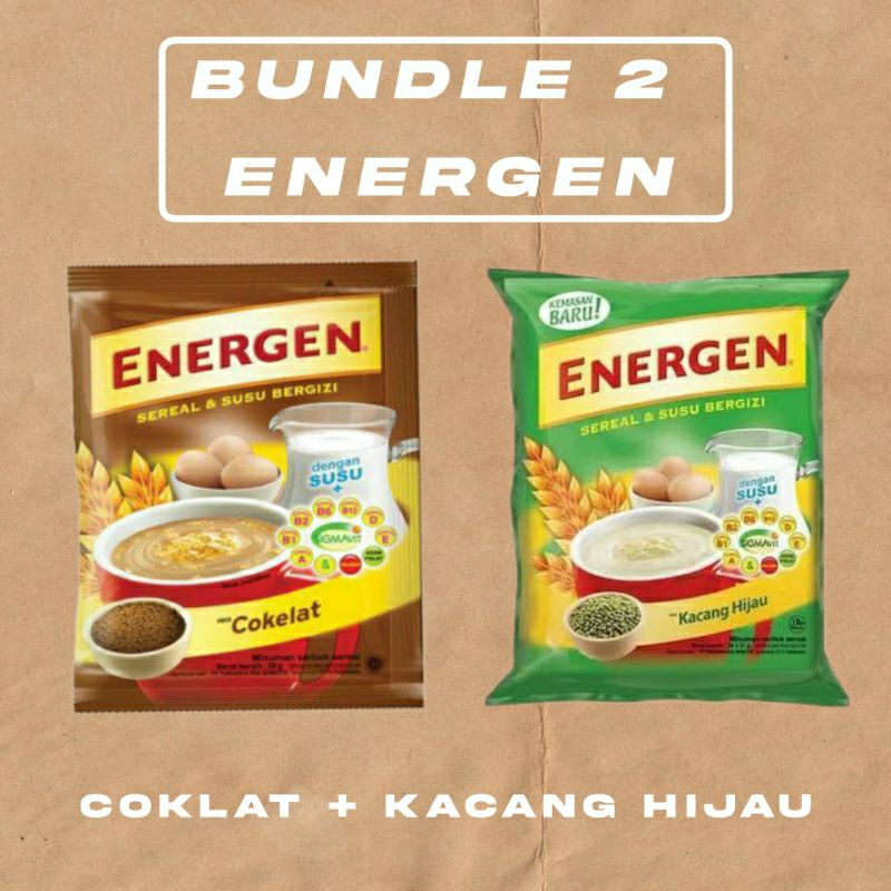 

SPESIAL DUOs Energen (Coklat + Kacang Hijau)