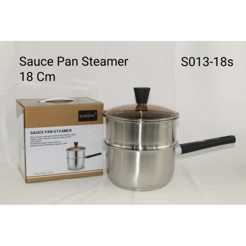 Europa sauce pan steamer stainless steel tahan karat