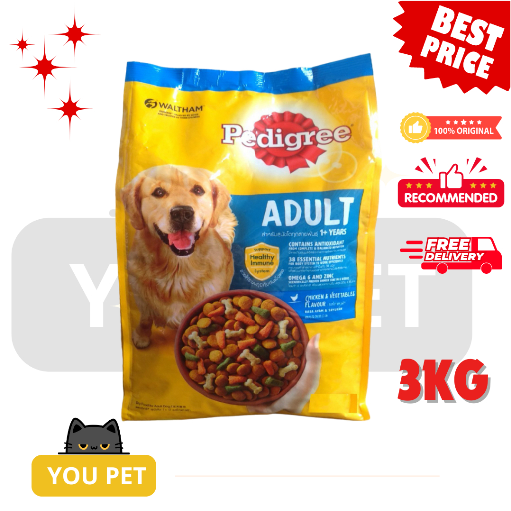 Pedigree Chicken Adult 3kg Dog food PEDIGREE