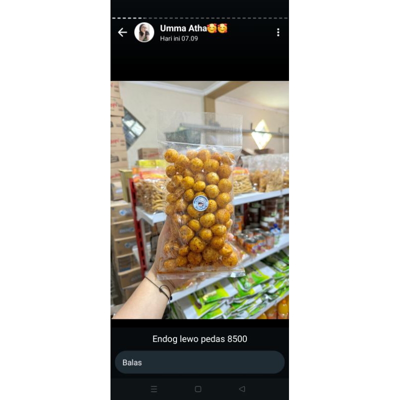 

kiripik renyah pedas gurih