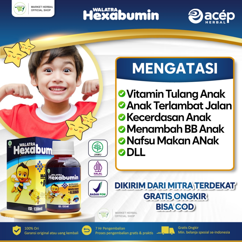 Vitamin Tulang Anak - Agar Anak Bisa Jalan Sendiri - Obat Anak Belum Jalan - Suplemen Untuk Anak Ter