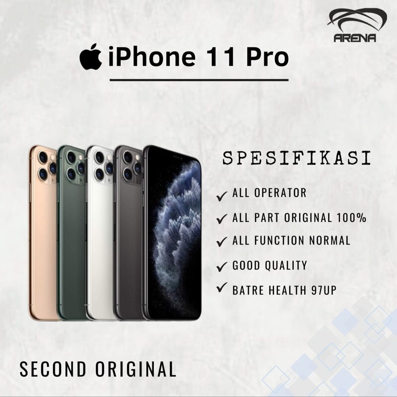 Iphone 11 Pro 256GB/64GB/Second BEKAS ORIGINAL 100%