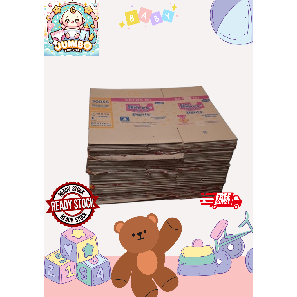 

Kardus Baru Super Jumbo kondisi 95% Untuk Pindahan Packing Baju