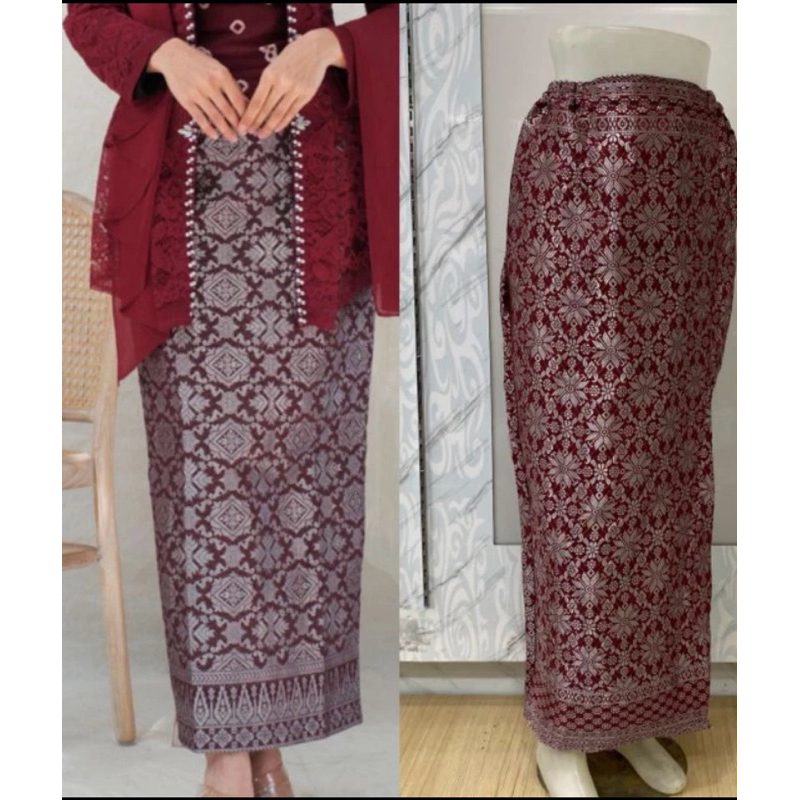 ROK SPAN SONGKET/SONGKET JADI/SONGKET SEMI PALEMBANG/ROK LANGSUNG JADI