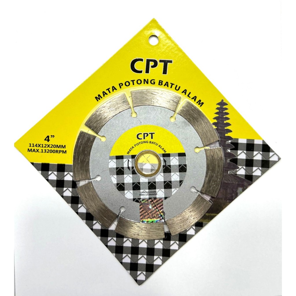 Mata Potong Batu Alam 4 inch Silver CPT National // Alat Potong Keramik dan Granit