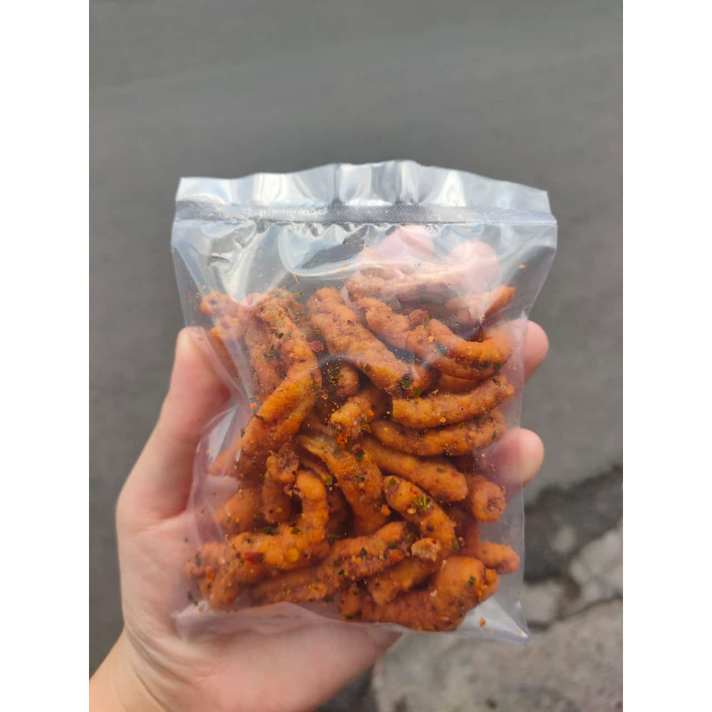 

Kripik Usus Krispi Pedas Daun Jeruk Cikruh 50G eceran