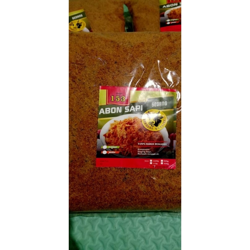 

1 kilo abon sapi super153/Abon daging sapi 153