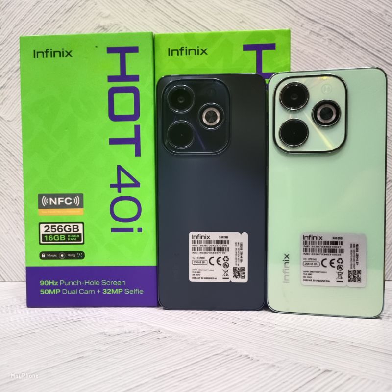 Infinix Hot 40i 8/256 GB Handphone Second Bekas Fullset