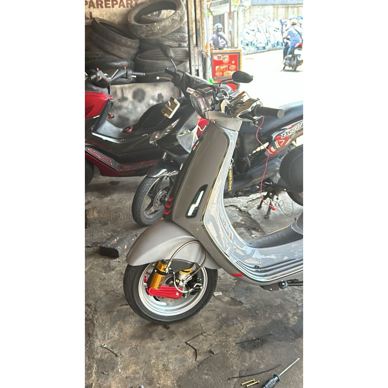 shock tabung pisah copy oh***s lowfitment vespa matic sprint primavera s lx