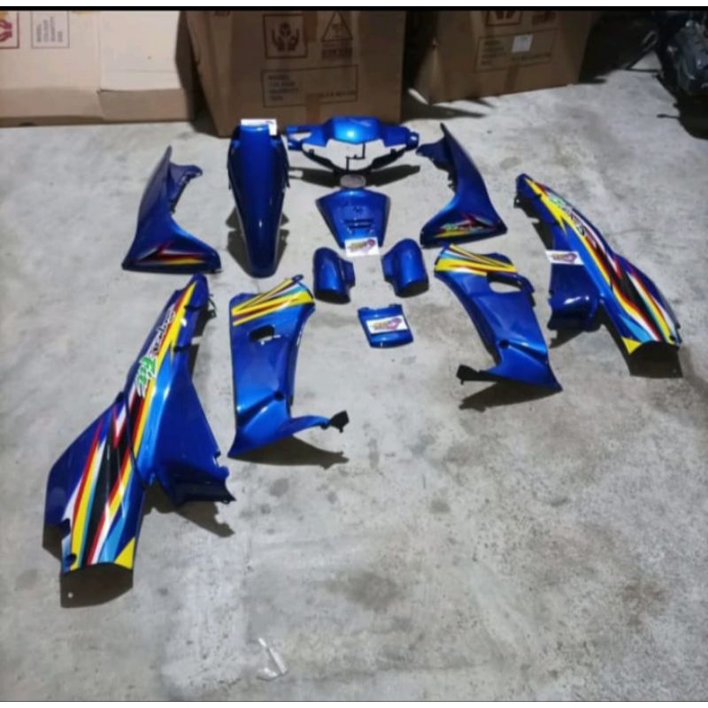 Cover body supra fit cover body full set halus supra fit halus warna biru