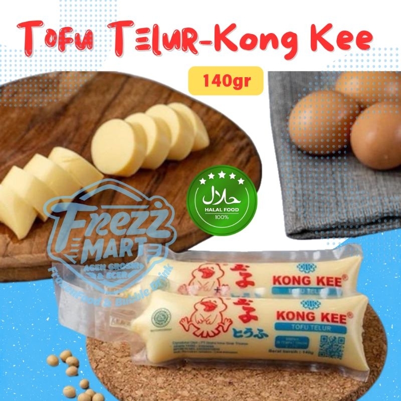 

Tofu Telur Kong Kee 140gr Tahu Sutra Jepang Lembut