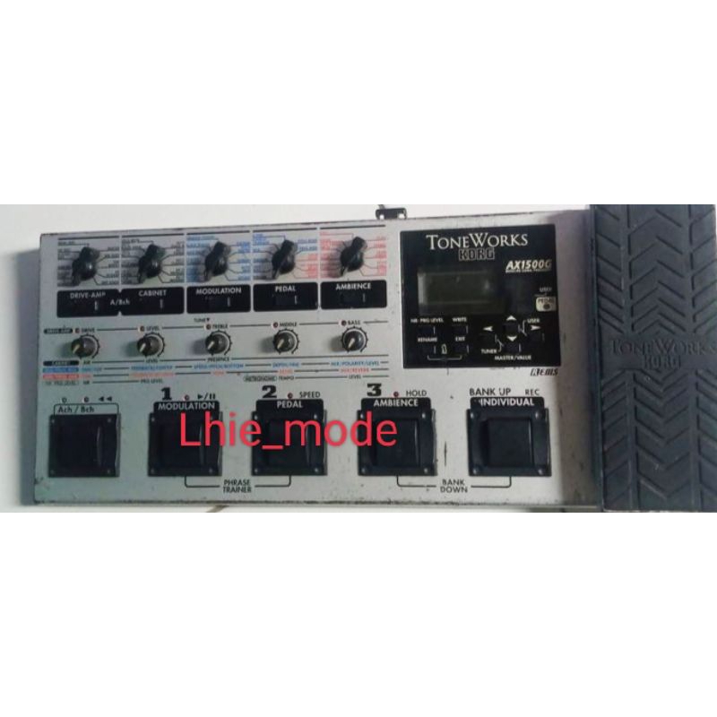 efek gitar korg ax1500g efek digital