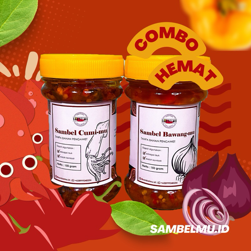 

SAMBELMU | Combo Hemat Sambal Bawang & Sambal Cumi