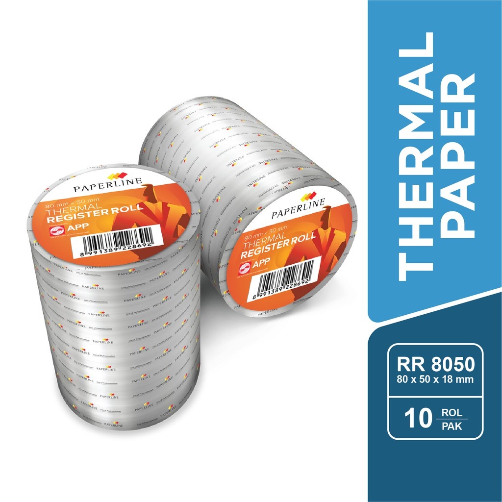 

[ 1 ROLL ] Paperline Thermal Paper Kertas Struk Print Kasir 80x50 / 8050