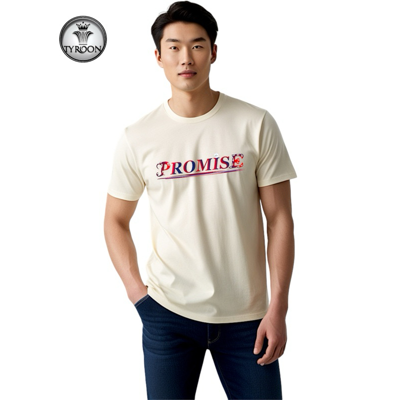 TyRooN T Shirt Kaos Pria Lengan Pendek PROMISe T-Shirt