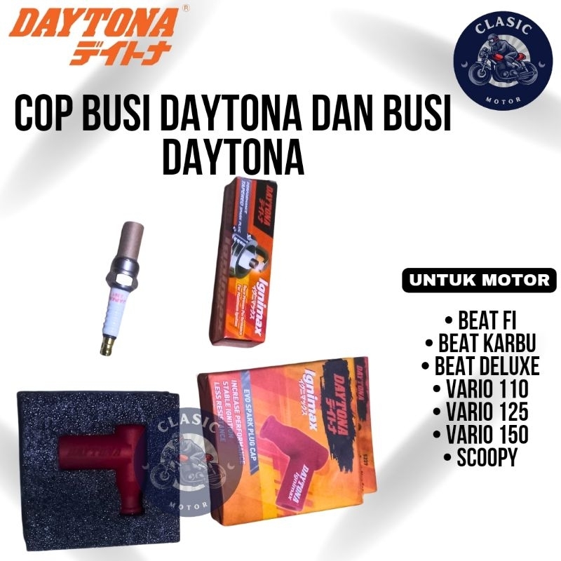 Cup busi daytona dan busi daytona untuk motor beat vario scoopy