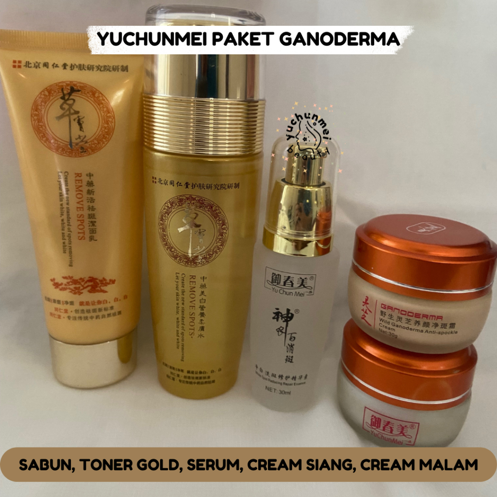 YU CHUN MEI TONER GOLD + PAKET GANODERMA