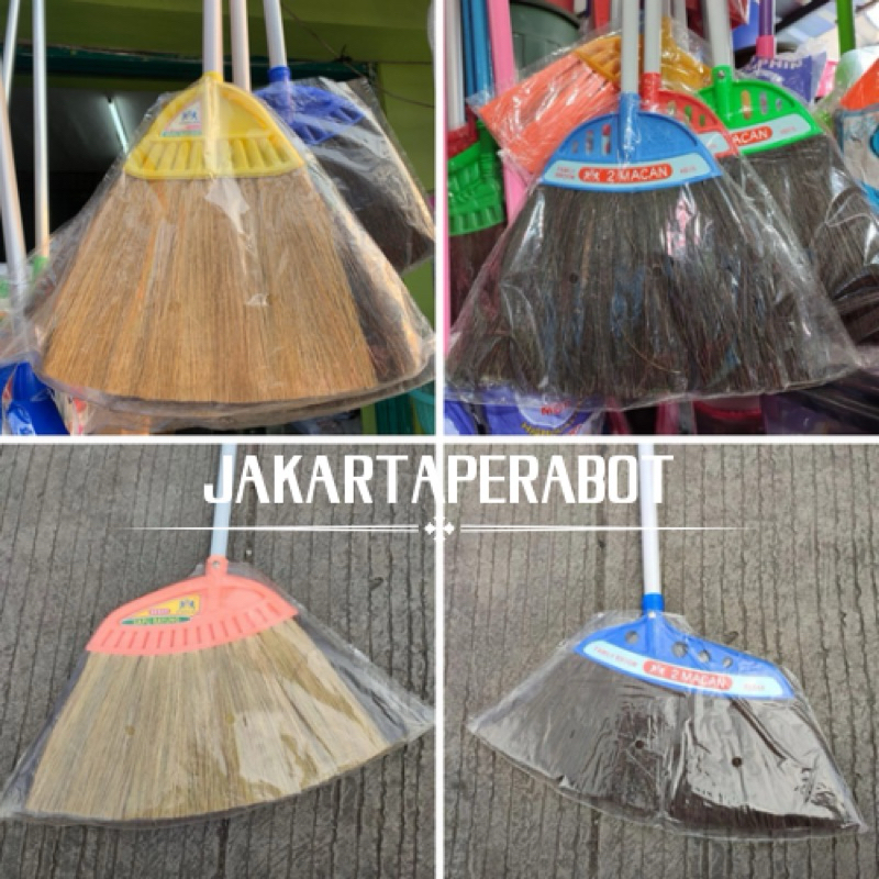 2 Macan - Sapu Ijuk 2 Macan / Sapu Lantai / Sapu Ijuk Cap 2 Macan / Sapu Ijuk Tebal / Sapu Rayung Sa