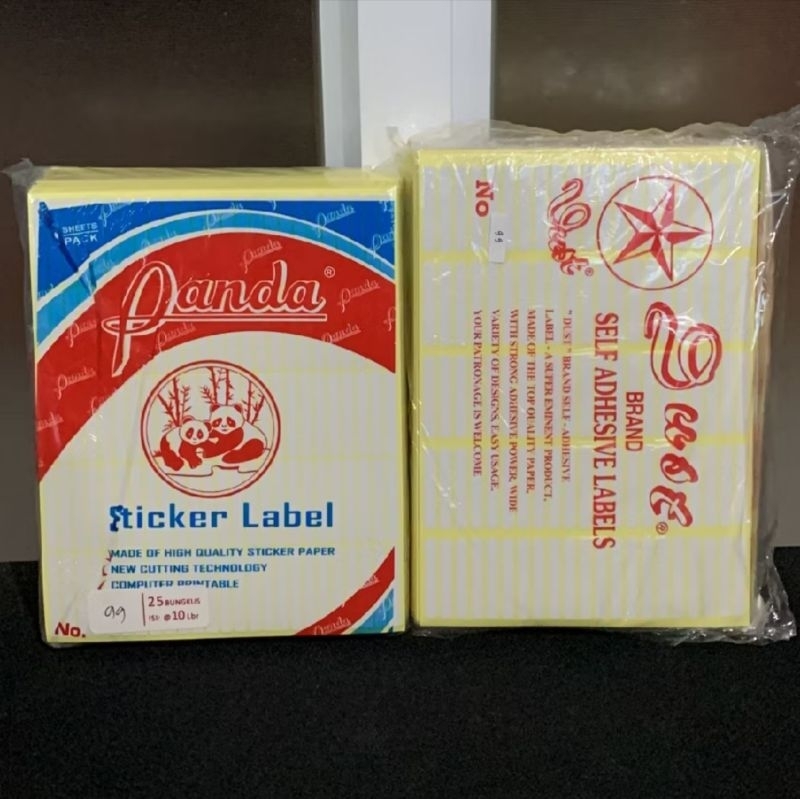 

STICKER LABEL PANDA UKURAN 121