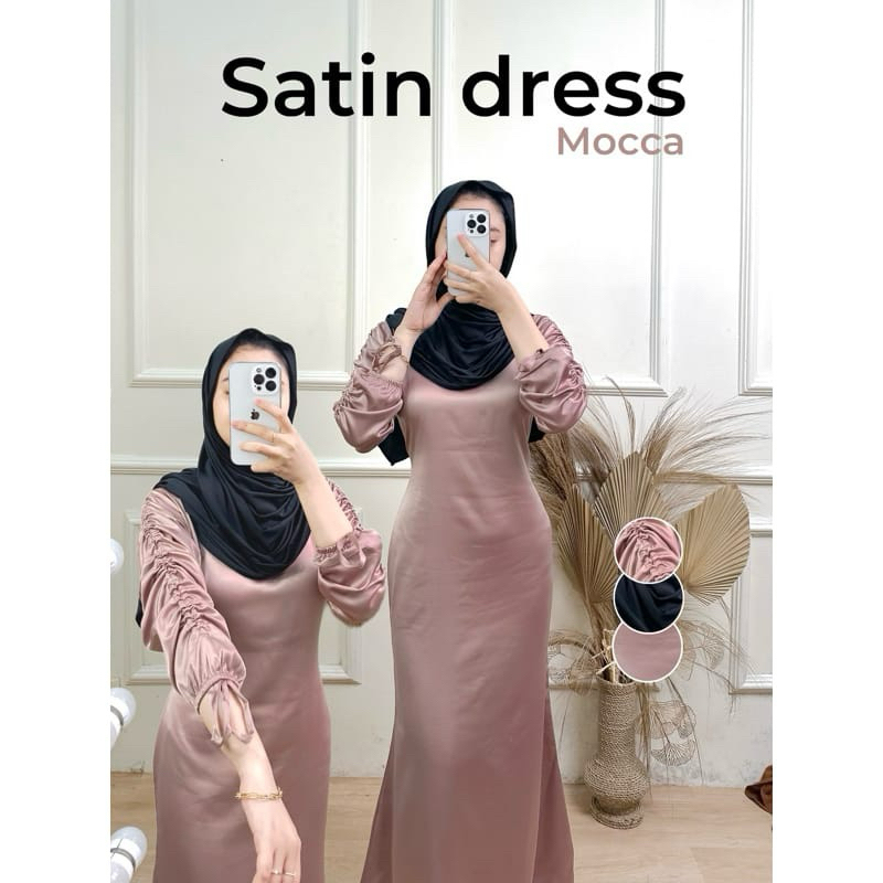 Dress Darla Kekinia Satin Velvet lamran kondangan bridsmaid couple murahhh