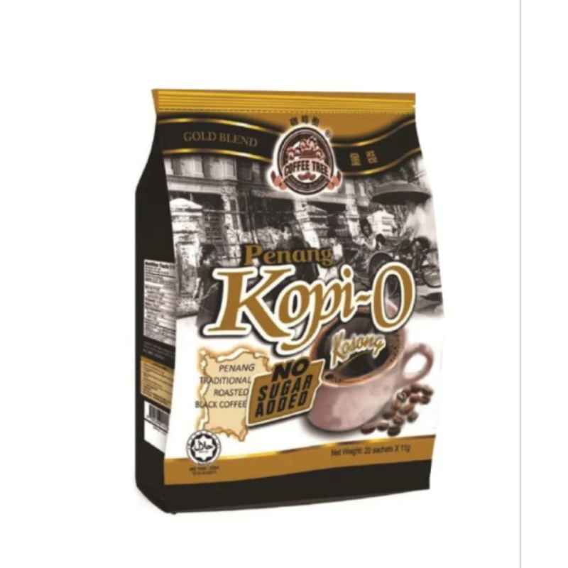 

Kopi O Penang tradisional normal dan no sugar isi 20sachet