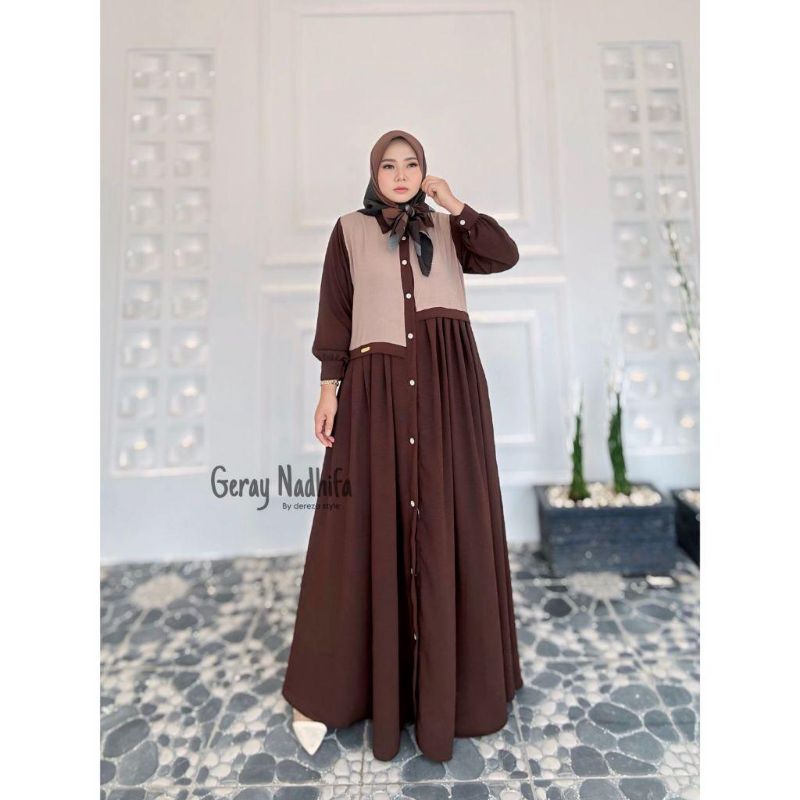Gamis Crinkle Nadhifa Murah