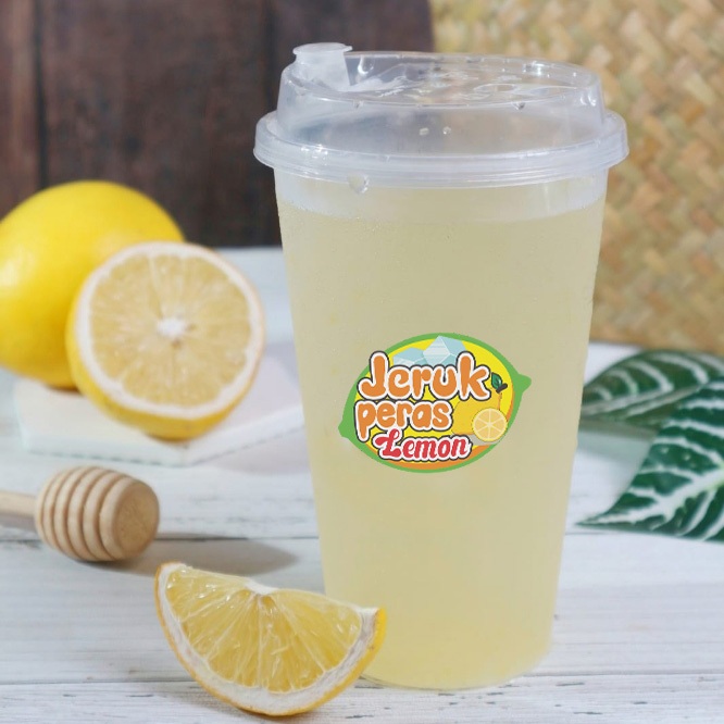

stiker label cup JERUK PERAS LEMON