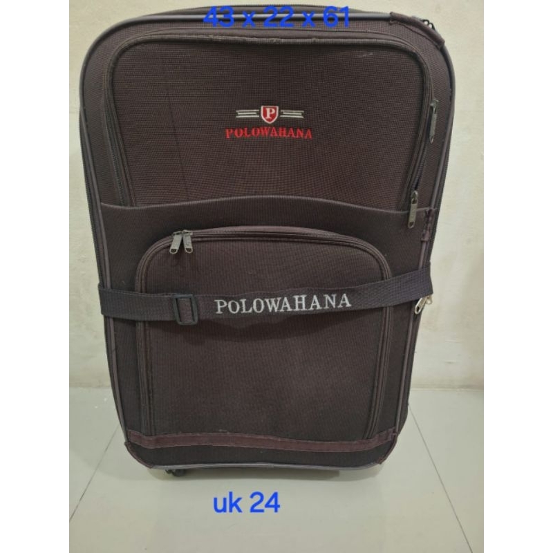 Koper branded poloWahana uk 24 inch
Roda empat 4
Bonus sarung koper
Limitex edition