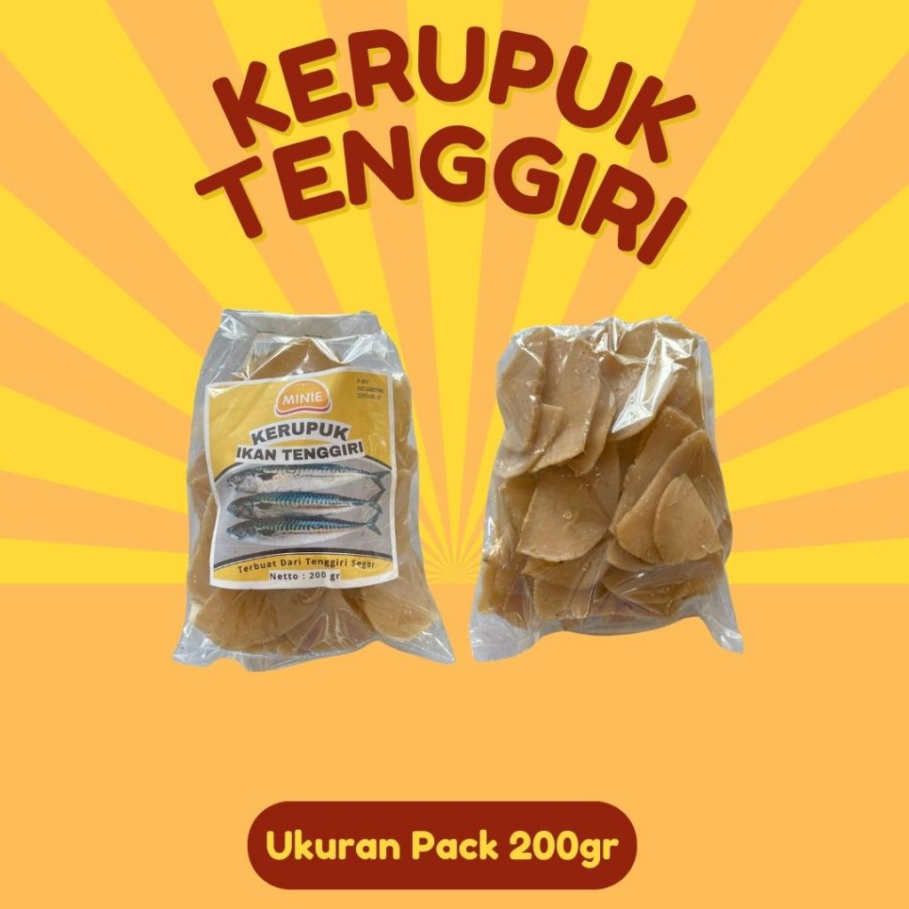 

Kerupuk Tenggiri 200gr (Pack)