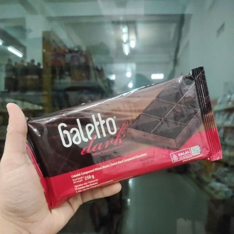 

galleto coklat batang compound 250 gr