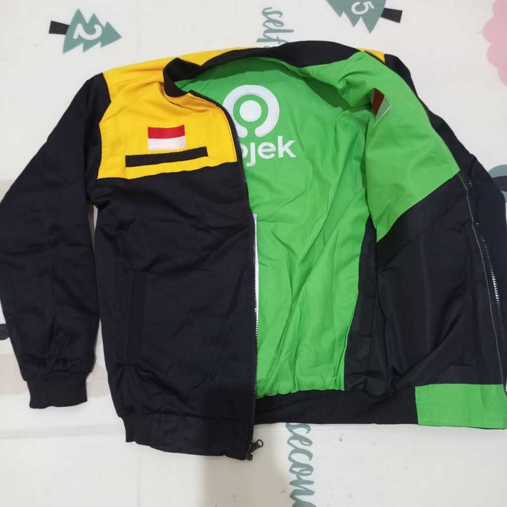JAKET TOURING PRIA WANITA JAKET BOLAK BALIK MAXIM GOJEK