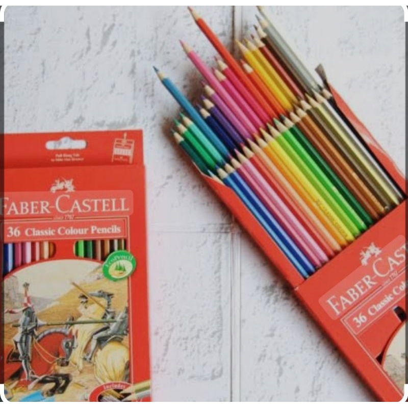 

pensil warna 36 warna Faber-Castell