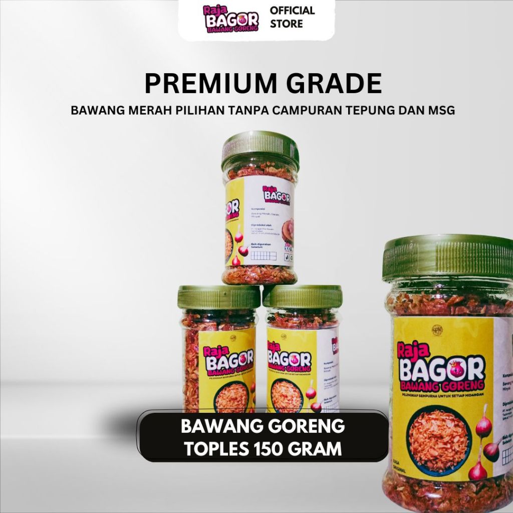 

RAJA BAGOR BAWANG GORENG PREMIUM PAKET 3 TOPLES 150 ML