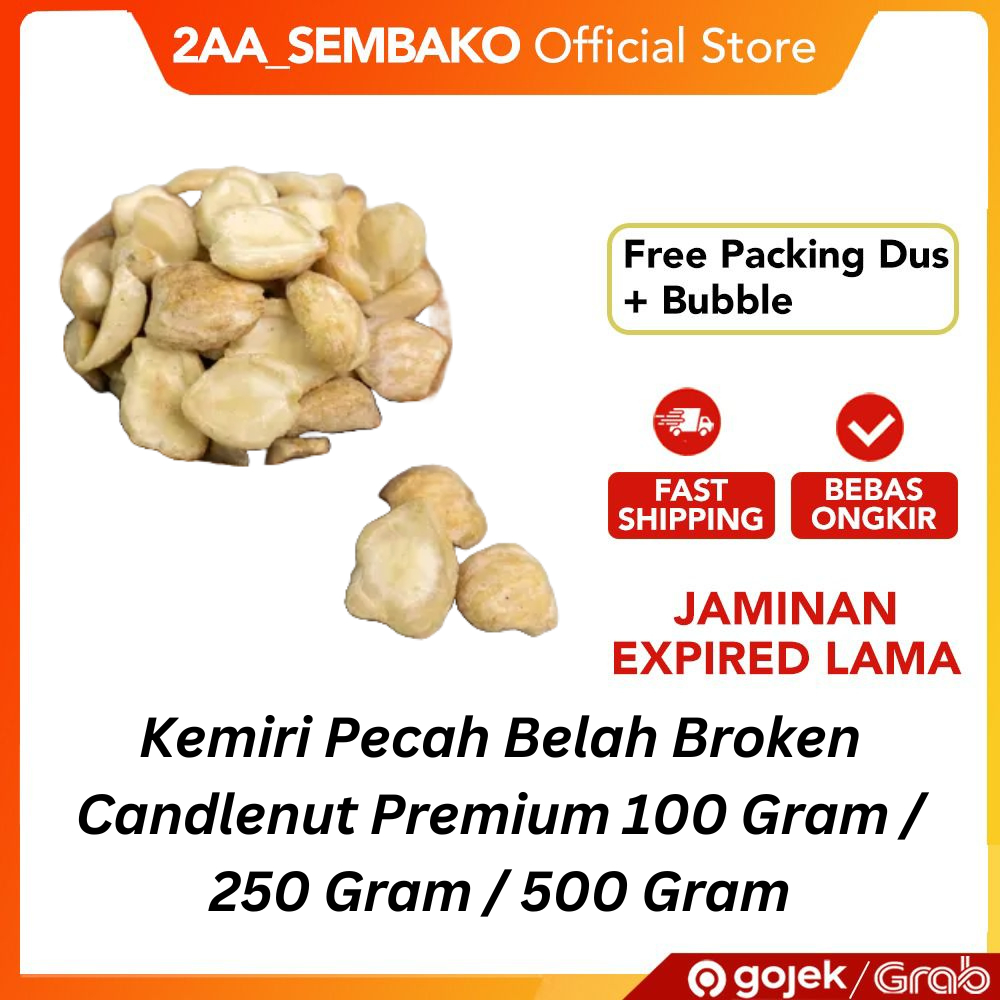 

Kemiri Pecah Belah Broken Candlenut Premium 100 Gram / 250 Gram / 500 Gram