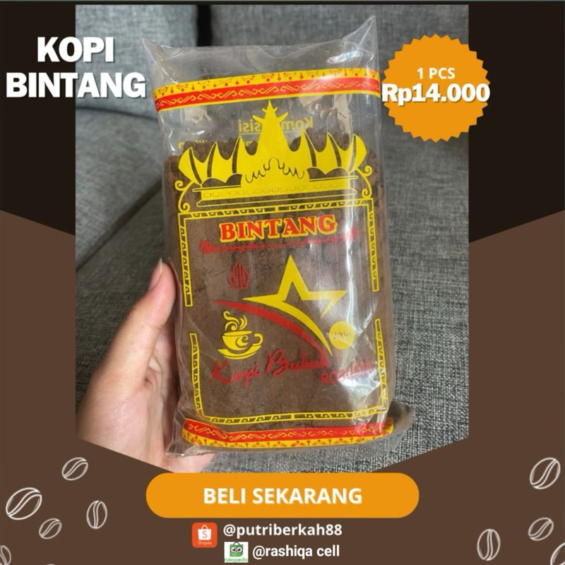 

KOPI BUBUK CAP BINTANG KHAS LAMPUNG 1 PCS 200gram