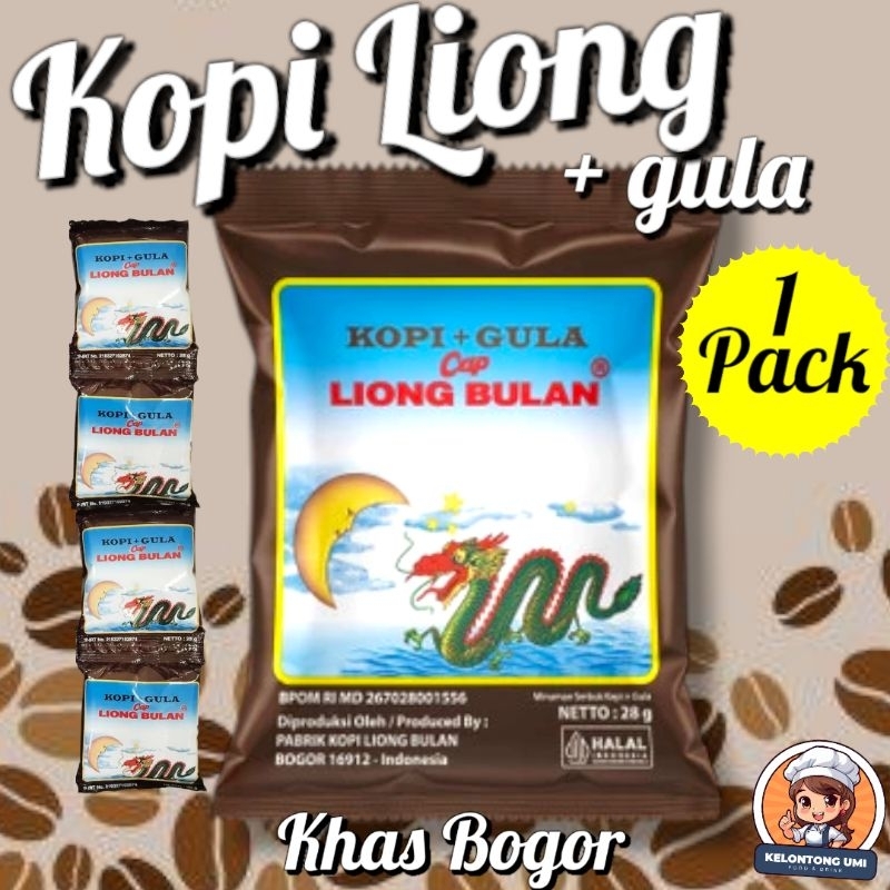 

Termurah!! Kopi Liong Plus Gula 28gr (20 Sachet)