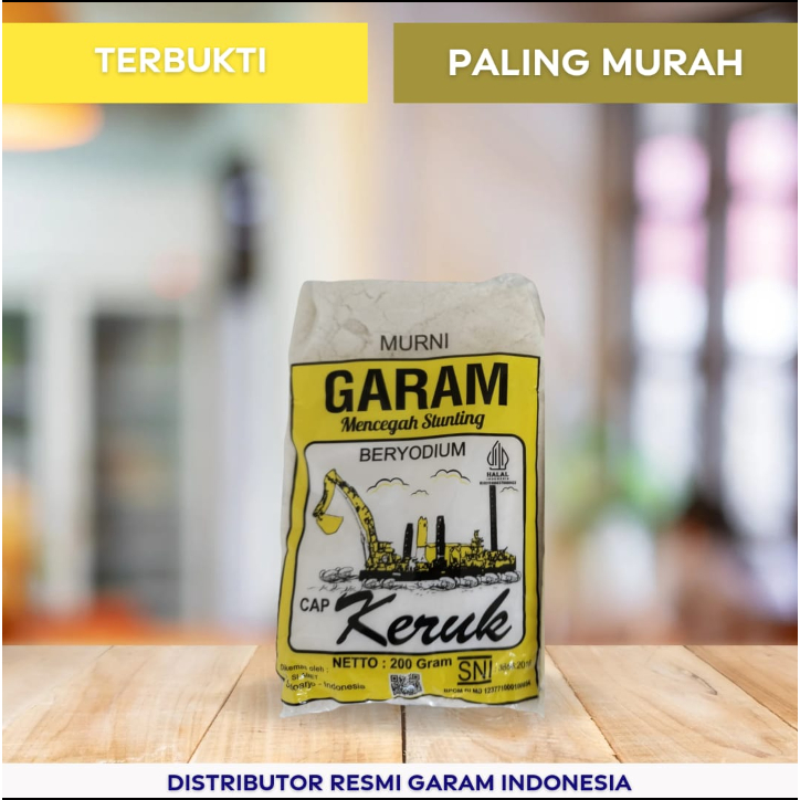 

Garam Dapur Murni Beryodium Cap Keruk 200gram / GARAM CAP KERUK BERYODIUM 200GRAM CAP KAPAL