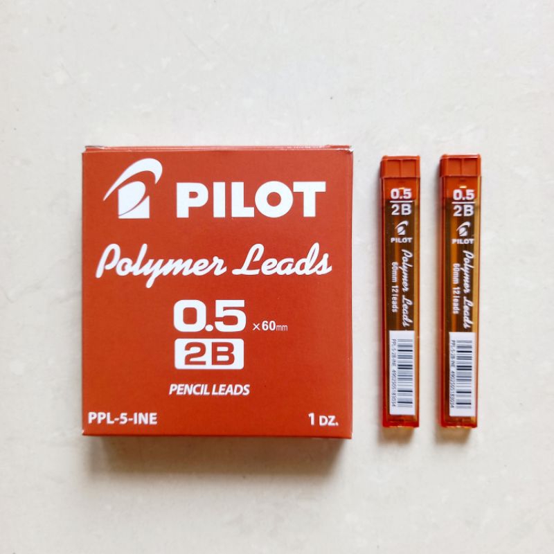 

[ ECER MURAH ] Pencil Lead Isi Pensil Mekanik 2B 0.5 mm Pilot PPL-5-2B [ 1 Tube isi 12 Pcs ]