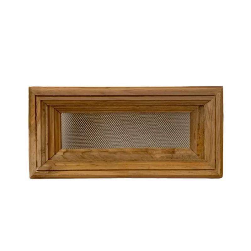 (10 × 25) Loster Box Kayu Jati Kawat Nyamuk Ventilasi Angin Jati Ventilasi Udara